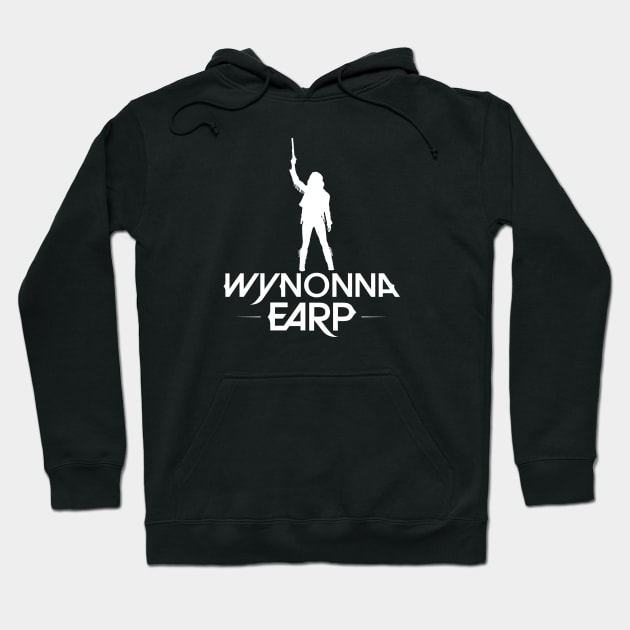 Wynonna Earp Silhouette - White Hoodie by viking_elf